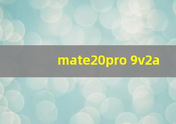 mate20pro 9v2a